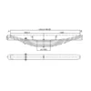 TRA-2732 TRAILER PART LEAF SPRING PARABOLIC LEAF SPRING