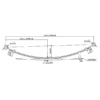 CUSTOMIZED LIGHT TRUCK FRONT LEAF SPRING FOR RUSSIA MARKET