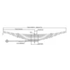 OEM 46-1189 TRAILER SUSPENSION LEAF SPRING FOR AMERICAN MARKET
